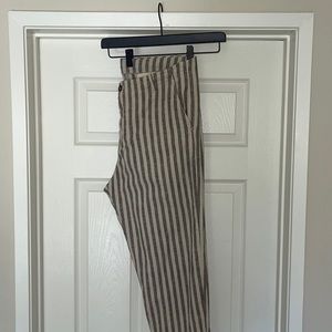 ZARA - Striped Linen Pant